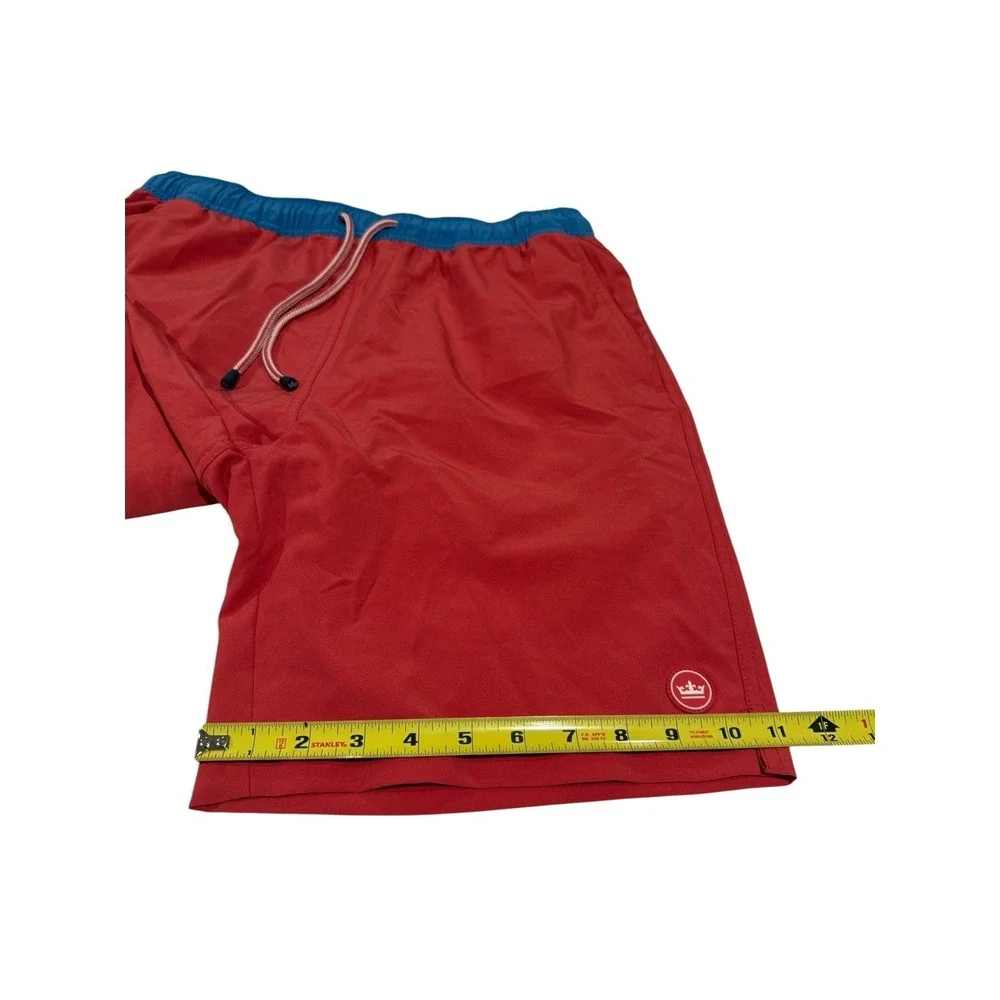 Peter Millar Swim Shorts Trunks Orange Salmon Seaside Lined Swimwear Men's Sz M